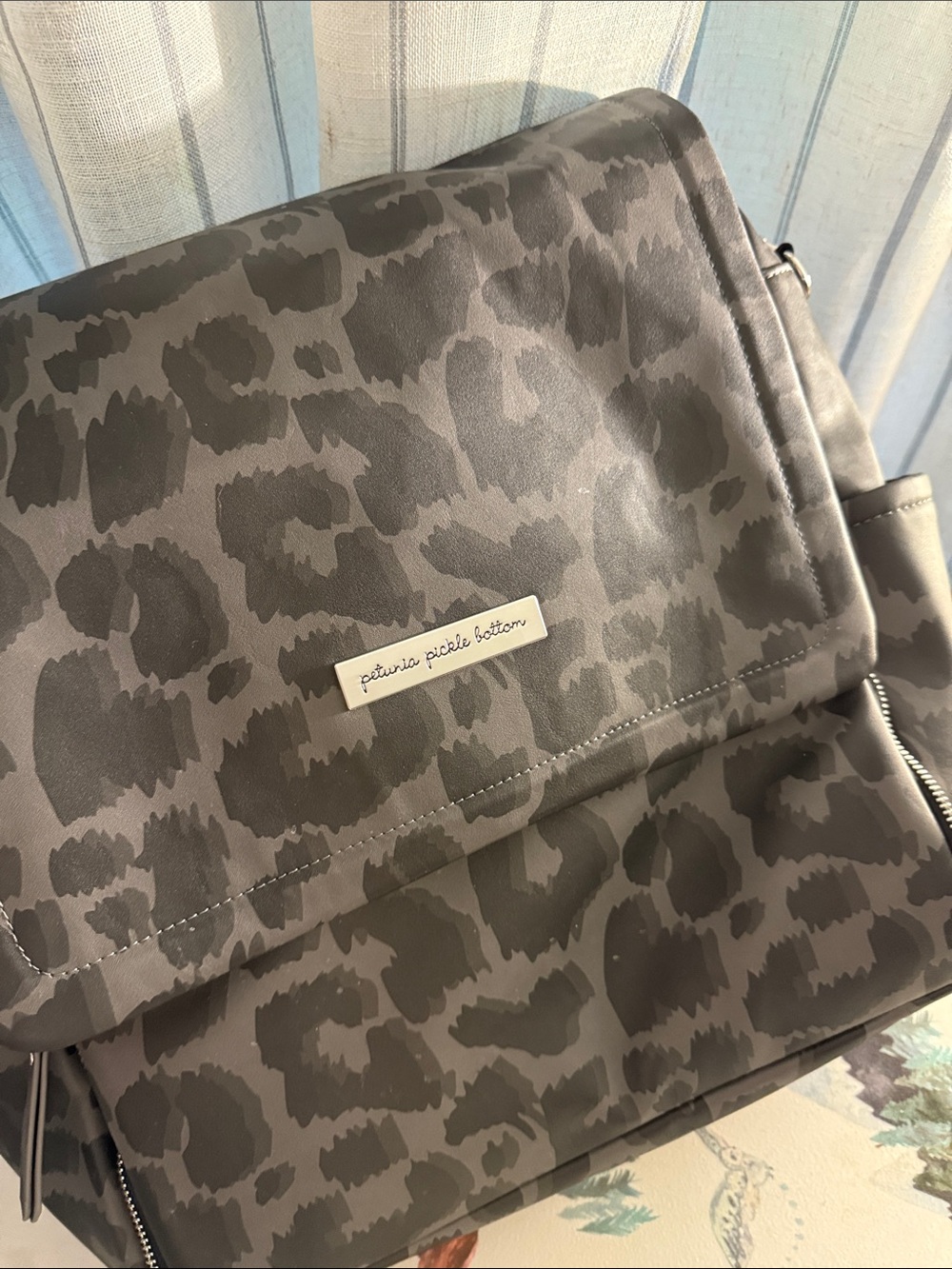 Petunia Pickle Bottom Leopard Print Diaper Bag